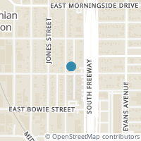 Map location of 2845 S Grove Street, Fort Worth, TX 76104