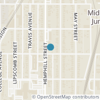 Map location of 2837 Hemphill Street #204, Fort Worth, TX 76110