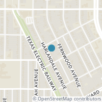 Map location of 3014 Harlandale Avenue, Dallas, TX 75216