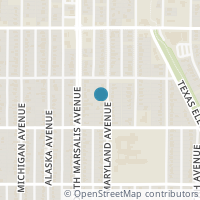 Map location of 2923 Maryland Avenue, Dallas, TX 75216