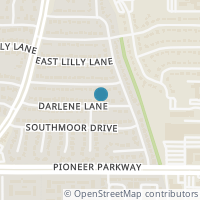 Map location of 503 Darlene Lane, Arlington, TX 76010