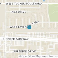 Map location of 2308 W Lavender Ln, Arlington TX 76013