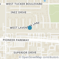 Map location of 2308 W Lavender Lane, Arlington, TX 76013