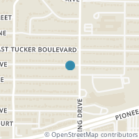 Map location of 1606 Glynn Oaks Drive, Arlington, TX 76010