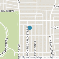 Map location of 3102 Monte Carlo Street, Dallas, TX 75224