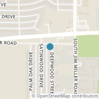 Map location of 111 Deepwood St, Dallas TX 75217