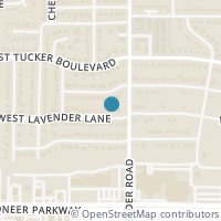Map location of 1605 W Lavender Ln, Arlington TX 76013