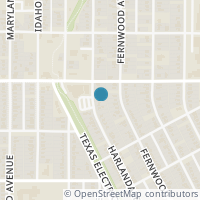 Map location of 2818 Harlandale Avenue, Dallas, TX 75216