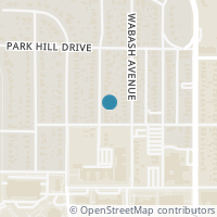 Map location of 2553 Shirley Ave, Fort Worth TX 76109