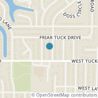 Map location of 1868 Larkspur Drive, Arlington, TX 76013