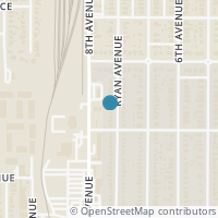 Map location of 2516 Ryan Avenue, Fort Worth, TX 76110