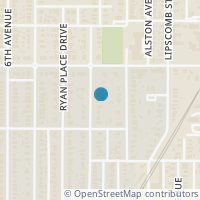 Map location of 2501 S Adams Street, Fort Worth, TX 76110