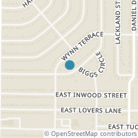Map location of 1604 Biggs Terrace, Arlington, TX 76010