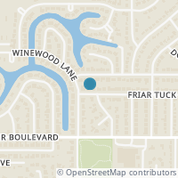 Map location of 2109 Friar Tuck Drive, Arlington, TX 76013