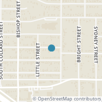 Map location of 3526 Strong Avenue, Fort Worth, TX 76105