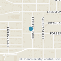 Map location of 3036 Bright St, Fort Worth TX 76105