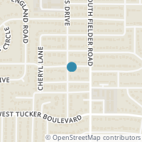 Map location of 1608 Juanita Drive, Arlington, TX 76013
