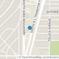 Map location of 410 W Elmore Avenue, Dallas, TX 75224