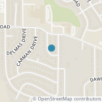 Map location of 3829 Busseron Drive, Benbrook, TX 76116