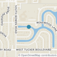 Map location of 2405 Lakeview Cir, Arlington TX 76013