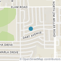 Map location of 6834 Antler Ave, Dallas TX 75217