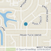 Map location of 1841 Larkspur Drive, Arlington, TX 76013