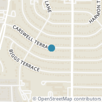 Map location of 800 Carswell Terrace, Arlington, TX 76010