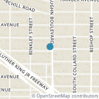 Map location of 2820 Vaughn Boulevard, Fort Worth, TX 76105