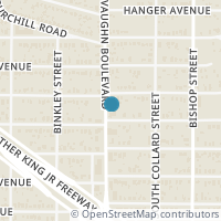 Map location of 2817 Vaughn Boulevard, Fort Worth, TX 76105