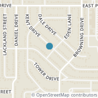 Map location of 1620 Kent Drive, Arlington, TX 76010