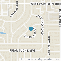 Map location of 1820 Larkspur Drive, Arlington, TX 76013