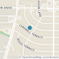 Map location of 603 Carswell Terrace, Arlington, TX 76010