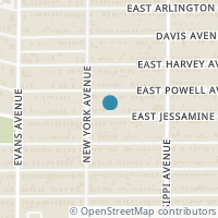 Map location of 1017 E Jessamine St, Fort Worth TX 76104