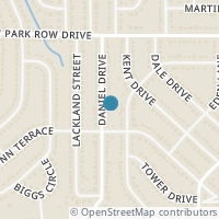 Map location of 1527 Daniel Drive, Arlington, TX 76010