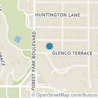 Map location of 2220 Glenco Terrace, Fort Worth, TX 76110