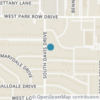 Map location of 1621 S Davis Drive, Arlington, TX 76013