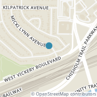 Map location of 4120 Micki Lynn Avenue, Fort Worth, TX 76107