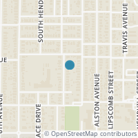 Map location of 2219 Washington Ave, Fort Worth TX 76110