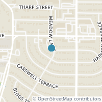 Map location of 508 Meadow Lane, Arlington, TX 76010