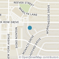 Map location of 1507 Hillcrest Drive, Arlington, TX 76010