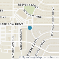 Map location of 1504 Hillcrest Drive, Arlington, TX 76010