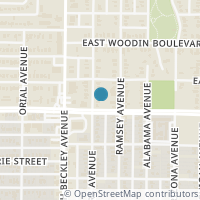 Map location of 2216 Seevers Avenue, Dallas, TX 75216