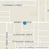 Map location of 5104 Ramey Avenue, Fort Worth, TX 76105