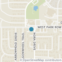 Map location of 3304 W Park Row Drive, Pantego, TX 76013