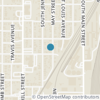 Map location of 2022 May Street, Fort Worth, TX 76110
