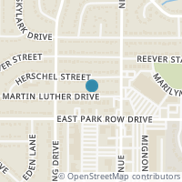 Map location of 1815 Martin Luther Drive, Arlington, TX 76010