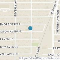 Map location of 1349 E Arlington Avenue, Fort Worth, TX 76104