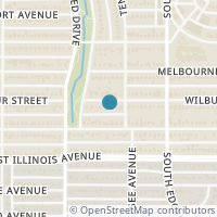 Map location of 1614 Wilbur St, Dallas TX 75224