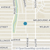 Map location of 1603 Wilbur Street, Dallas, TX 75224