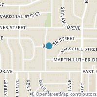 Map location of 1101 Highland Drive, Arlington, TX 76010